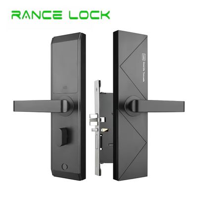 RFID Hotel Door Lock Black / Silver Smart Electronic Door Lock