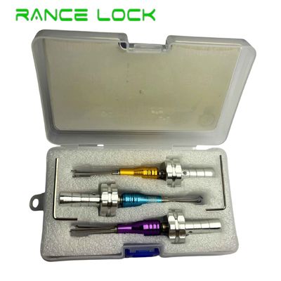 Portable Practice Padlock Set 3pcs Locksmith Training Tools 6.0/ 6.5/ 7.0