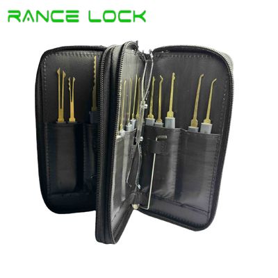 24pcs Practice Padlock Set Stainless Steel Tubular Lock Picking Tools 7 In 1