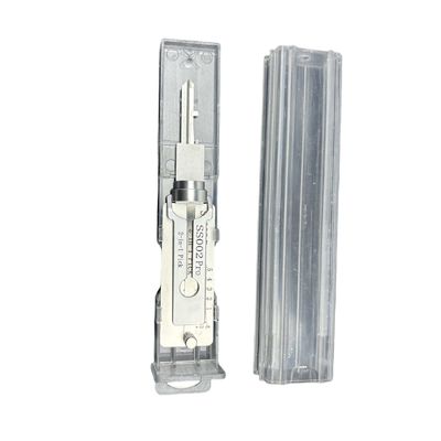 Acier inoxydable 2 en 1 serrure scooter éducatif SS002 Pro Lock Pick 2pcs pour les serrures à forme plate