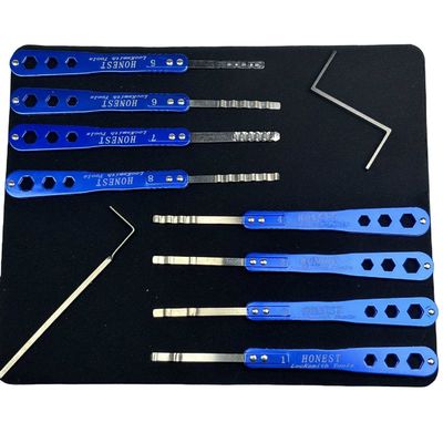 हुक तालाबंदी उपकरण 8pcs घर दरवाजा ताला पिक सेट स्वयं अध्ययन के लिए