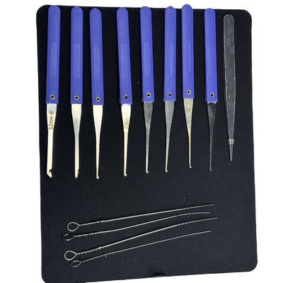 Kit de clés bleu 38 pièces pour l' apprentissage du serrurier