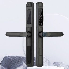 Waterproof Keyless Entry Aluminum Door Lock with Tuya APP Fingerprint Key Aluminum Thermal Break